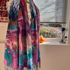 Colorful Abstract Scarf house on hill